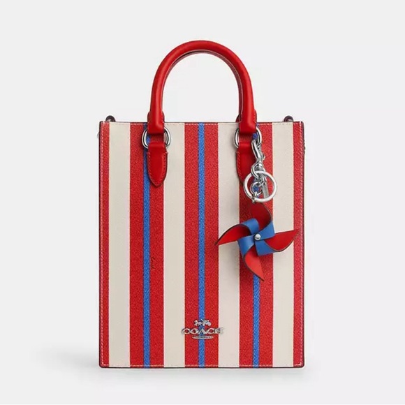 NWT Coach PinWheel Bag Charm - Picture 2 of 2